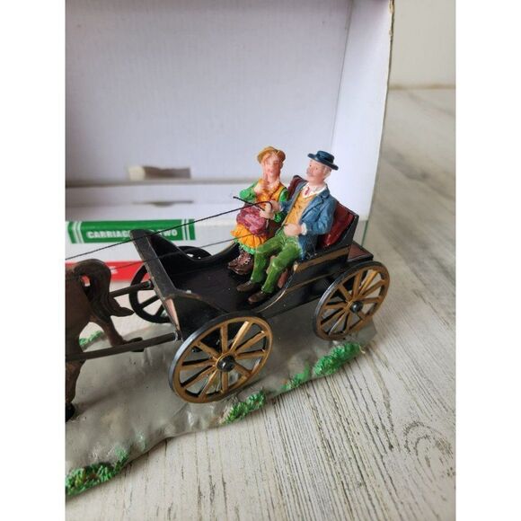 Country Cove carriage for two 2007 Xmas Village accessory horse - Picture 4 of 10